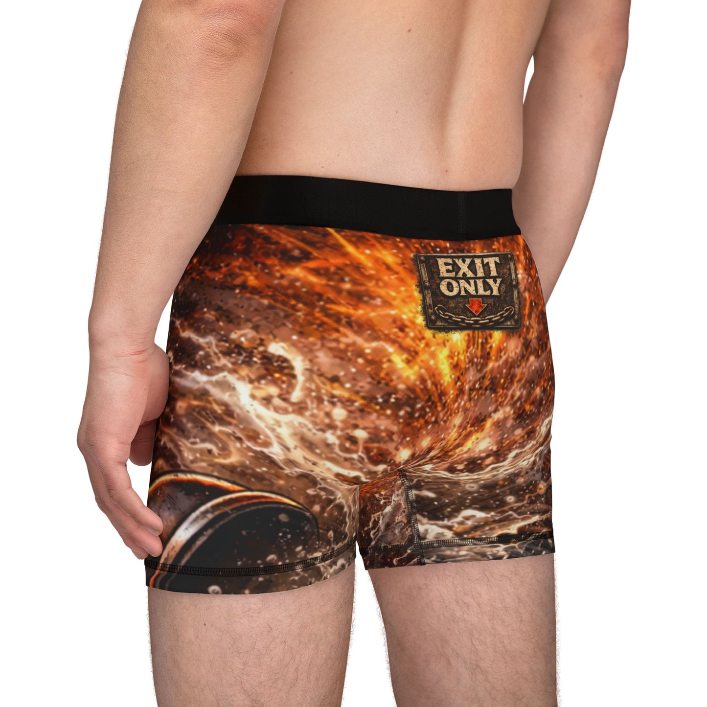 Plunge My Plunger Boxer Briefs – Funny Plumber Underwear with 'Exit Only' Design