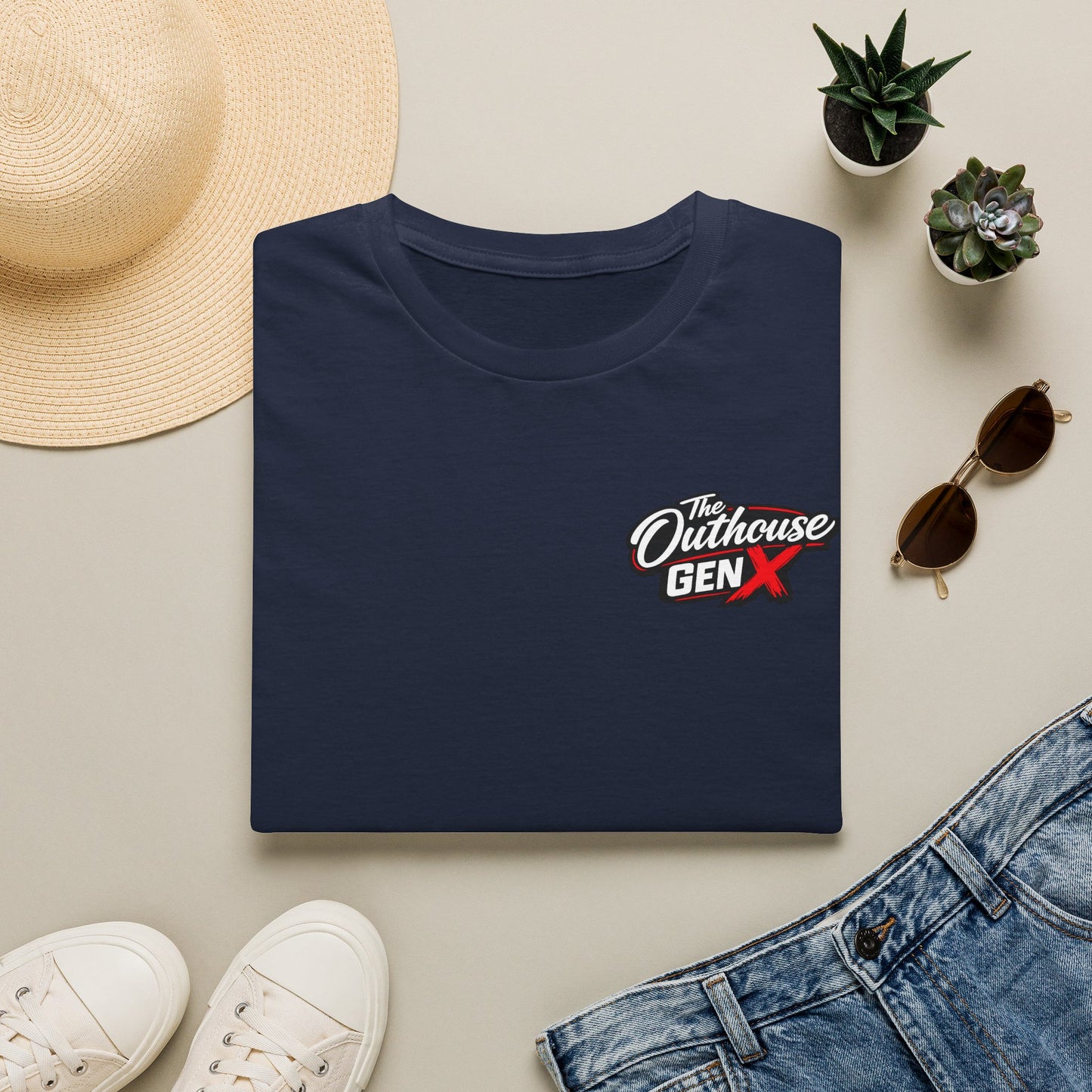 Raised Outside Outhouse Tee — Gen X Retro Outdoor Humor T-Shirt