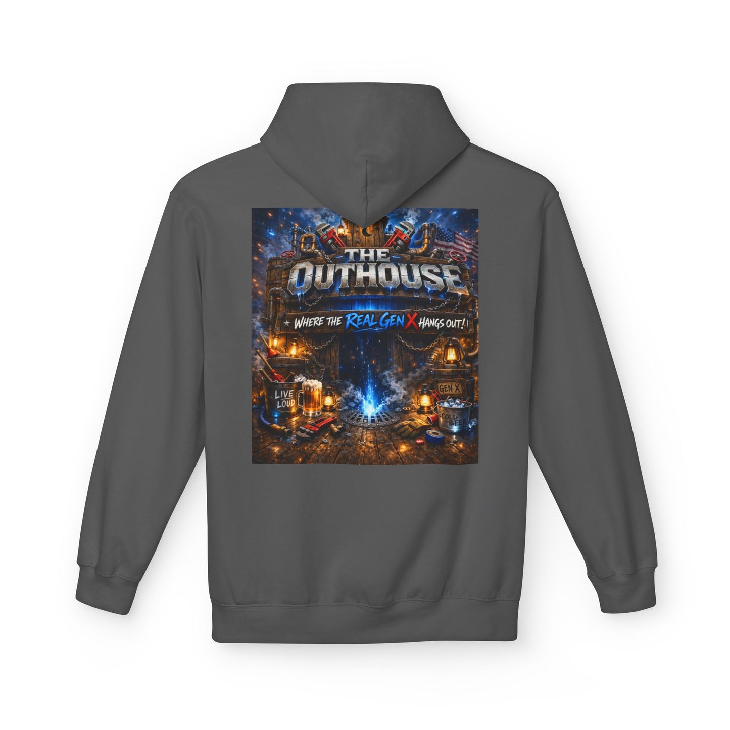 Hoodie — "The Outhouse" Fantasy Gaming Crew Pullover