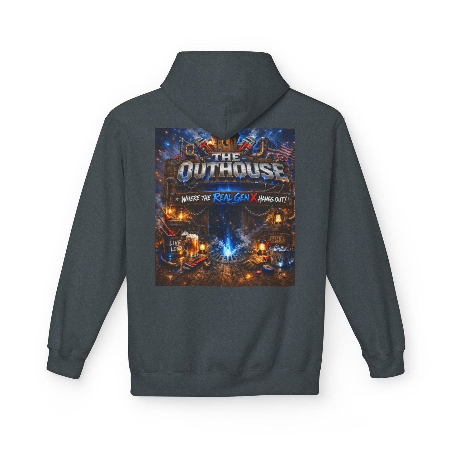Hoodie — "The Outhouse" Fantasy Gaming Crew Pullover