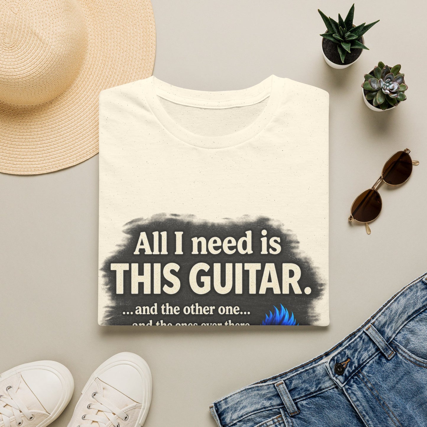 Guitar Lover T-Shirt — "All I Need Is This Guitar" Graphic Tee