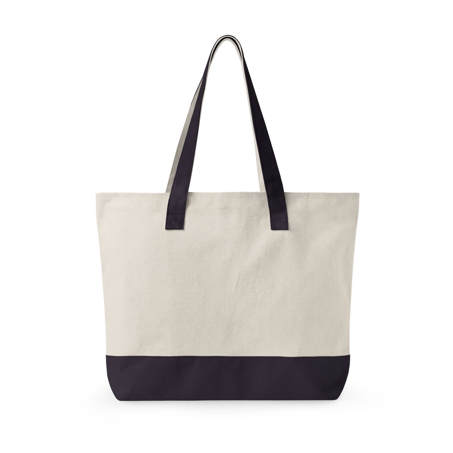 Canvas Tote Bag – "Rescued is My Favorite Breed" Zippered Reusable Shopper