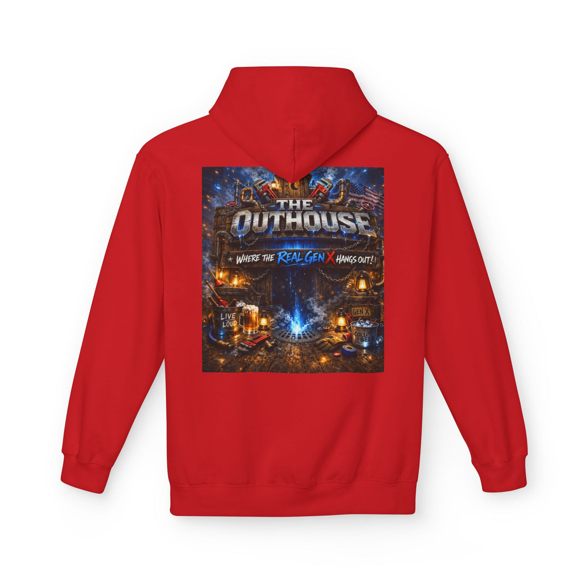 Hoodie — "The Outhouse" Fantasy Gaming Crew Pullover