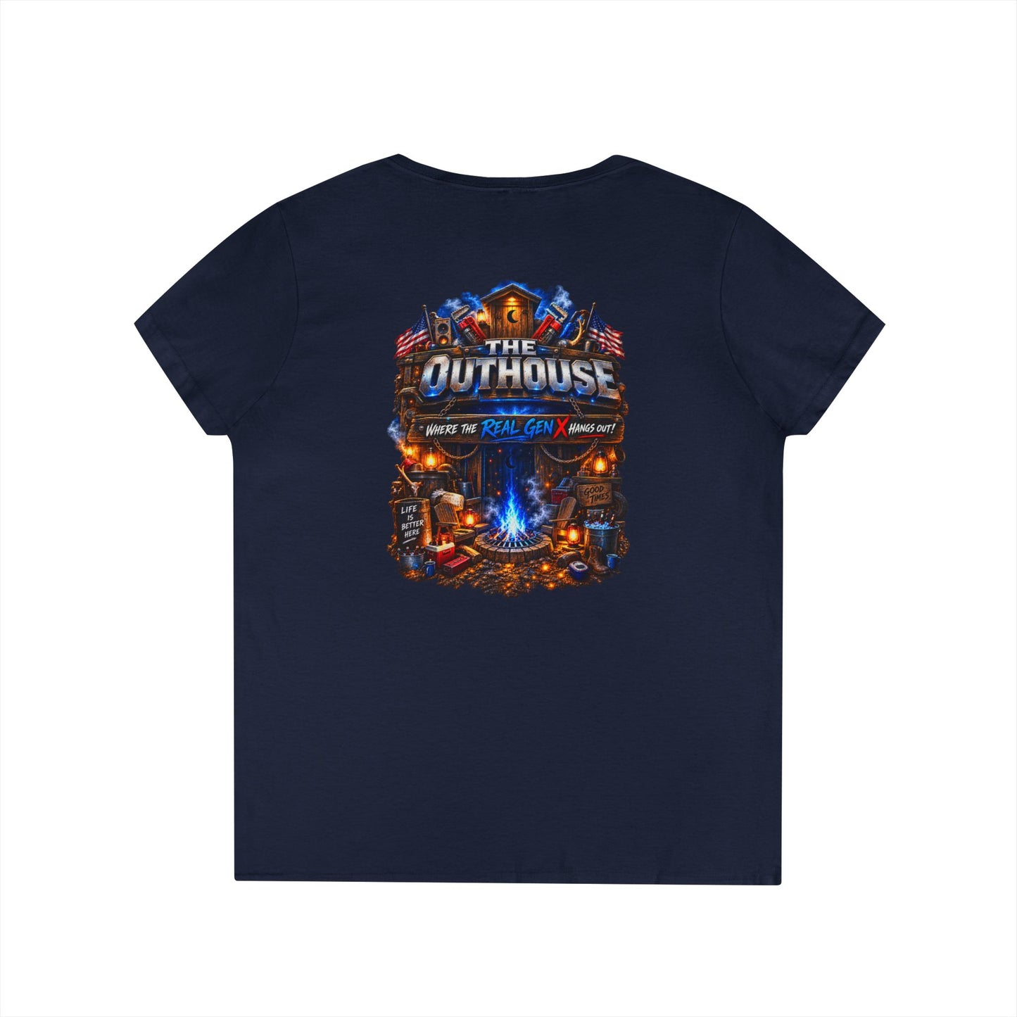 Ladies’ OutHouse Gen X V-Neck — Plumbing God’s Pick