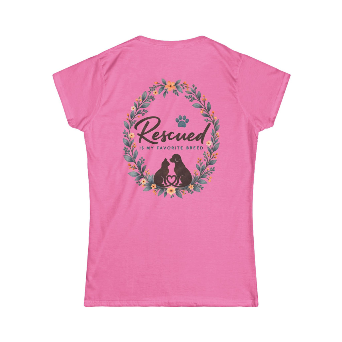 Rescued Is My Favorite Breed Women's Tee