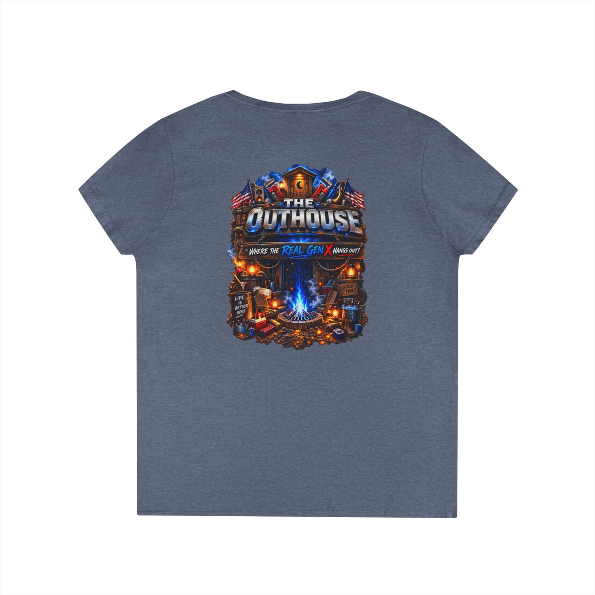 Ladies’ OutHouse Gen X V-Neck — Plumbing God’s Pick