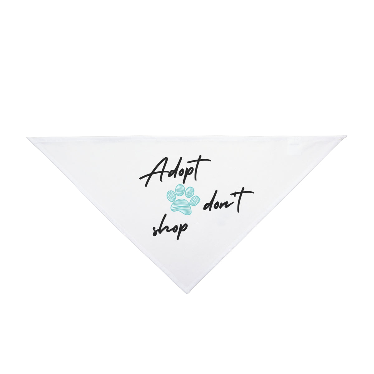 Adopt Don't Shop Pet Bandana – Paw Print Rescue Bandana for Dogs & Cats