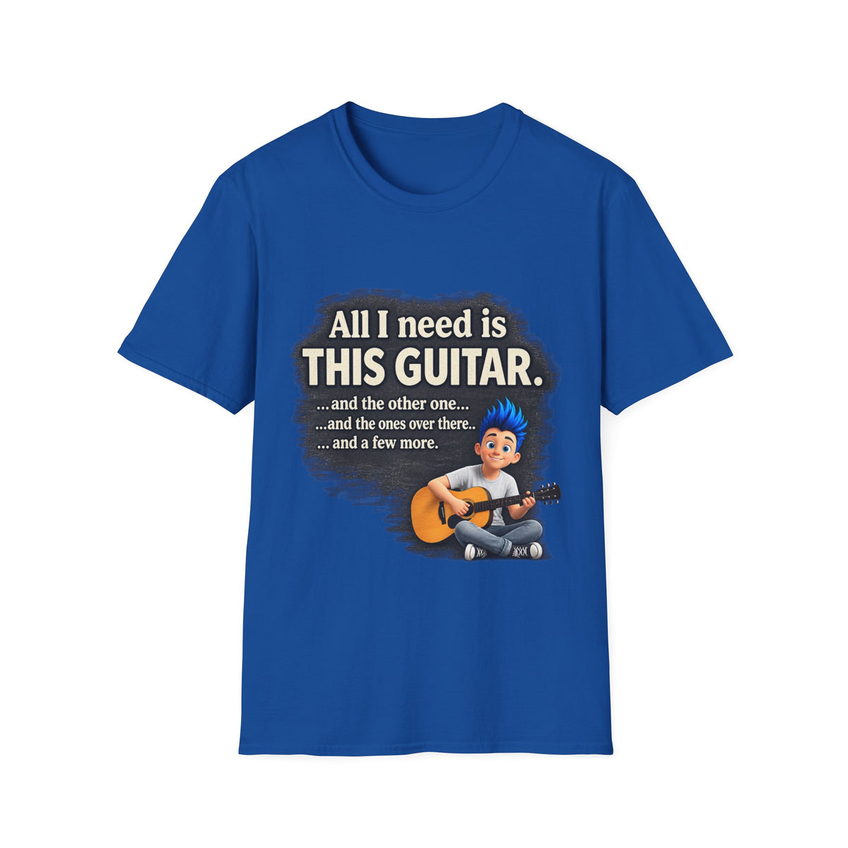 Guitar Lover T-Shirt — "All I Need Is This Guitar" Graphic Tee
