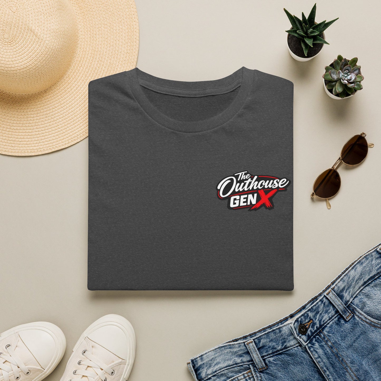 Outhouse Gen-X T-Shirt — "Gen-X Mood: IDK • IDC • IDGAF" Retro Beer Graphic