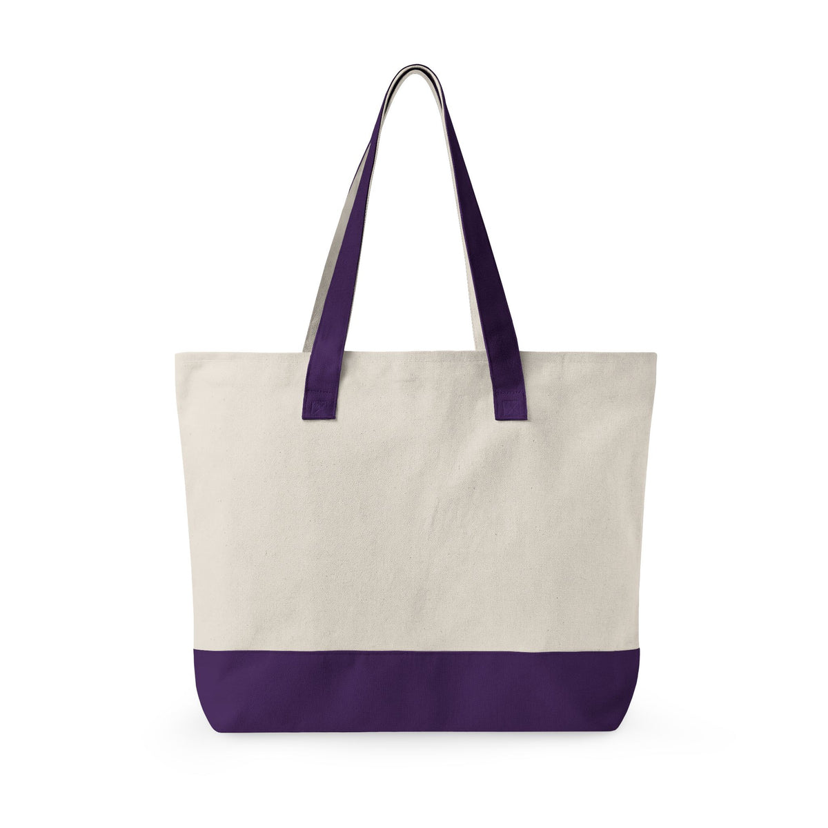 Canvas Tote Bag – "Rescued is My Favorite Breed" Zippered Reusable Shopper