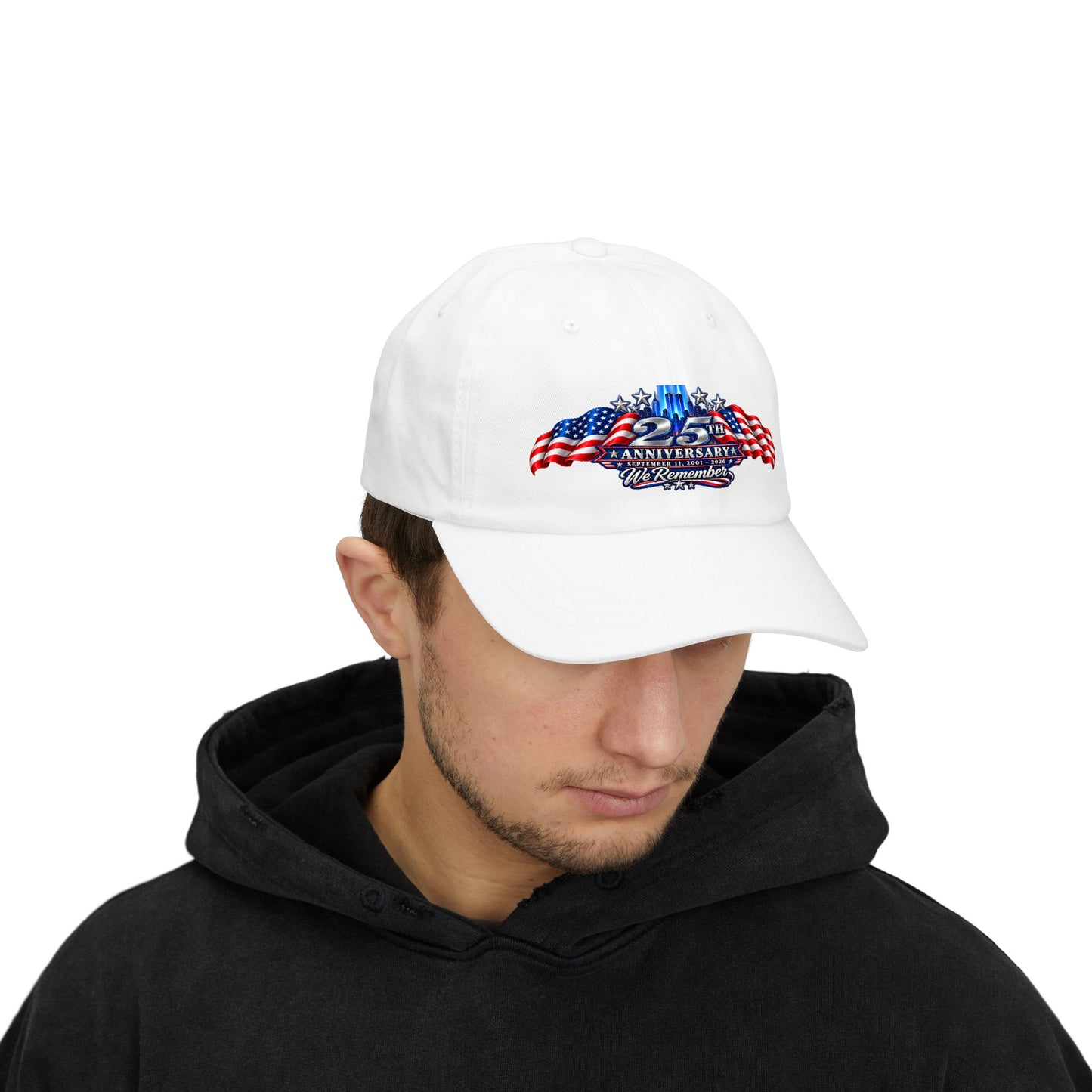 September 11 25th Anniversary Memorial Cap | We Remember 9/11 Hat | Patriotic 2001–2026 Adjustable Unisex Cap