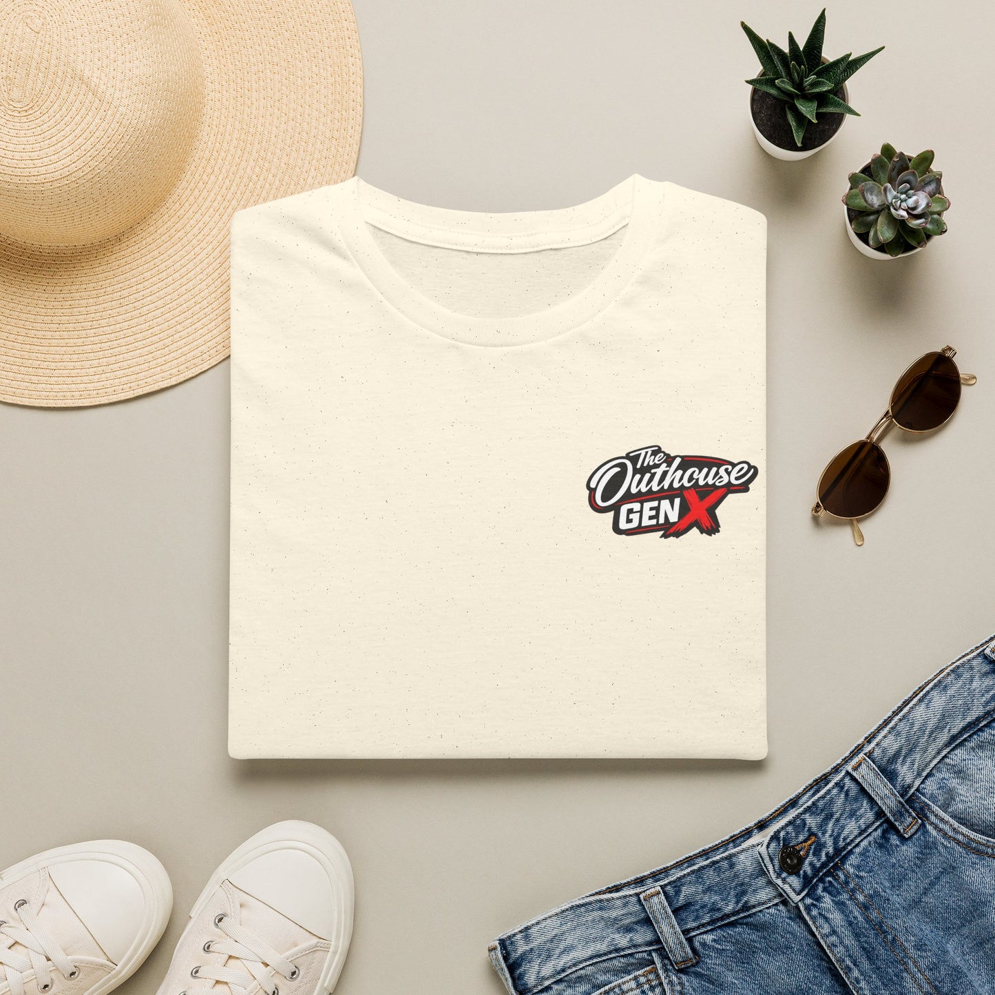 Gen X "Raised Outside" T-Shirt — Retro Outhouse Vintage Graphic Tee
