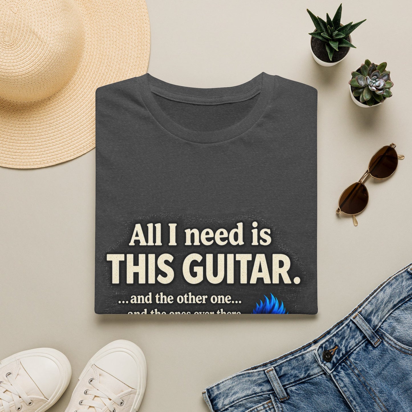 Guitar Lover T-Shirt — "All I Need Is This Guitar" Graphic Tee