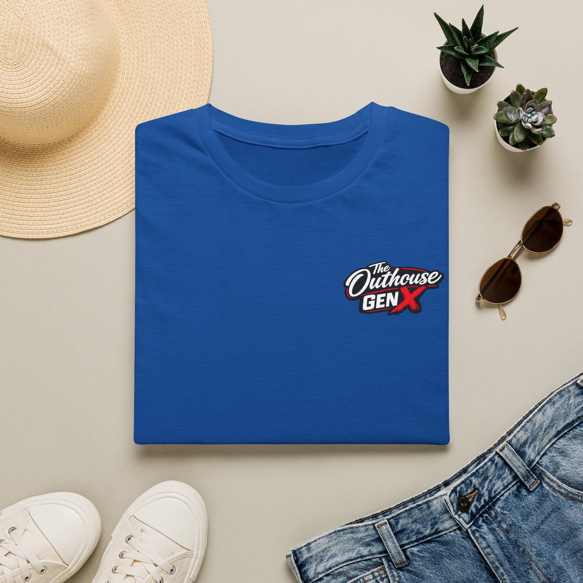 Gen X "Raised Outside" T-Shirt — Retro Outhouse Vintage Graphic Tee