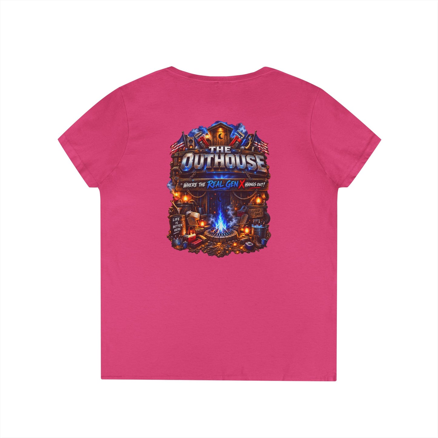 Ladies’ OutHouse Gen X V-Neck — Plumbing God’s Pick