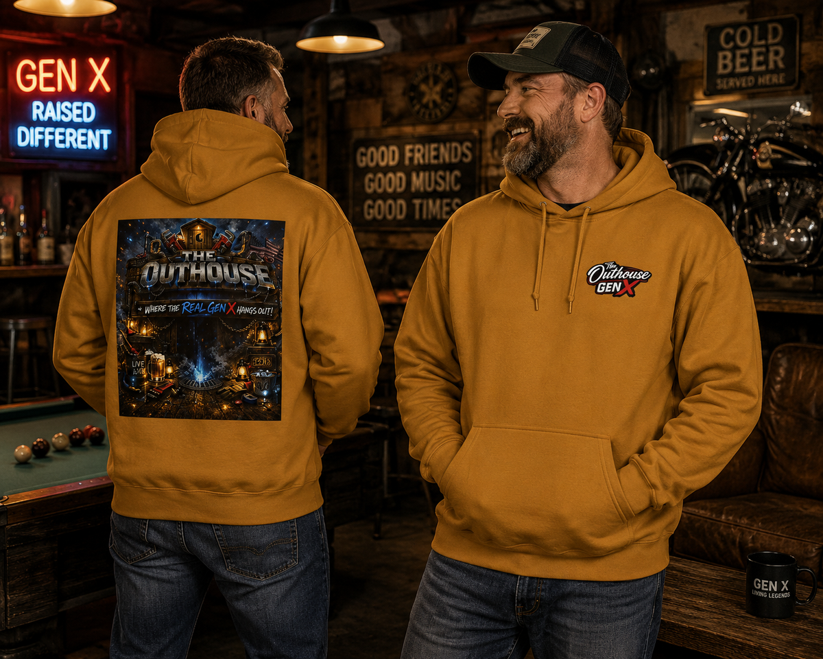 Hoodie — "The Outhouse" Fantasy Gaming Crew Pullover