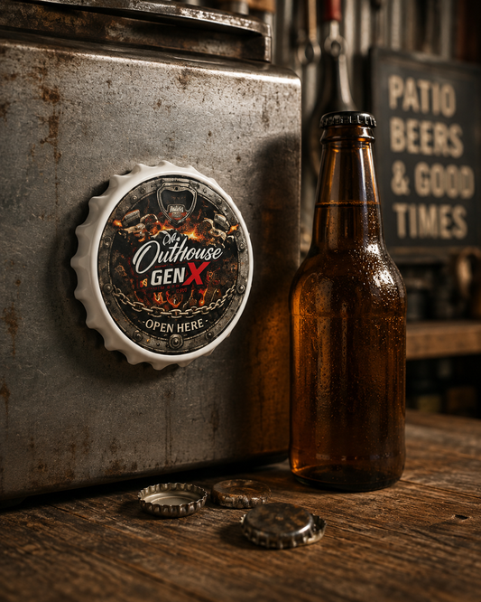 Bottle Opener — “The Outhouse” Rustic Metal Wall/Magnet Opener